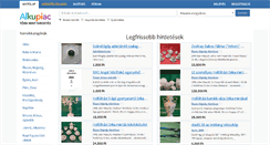 Desktop Screenshot of alkupiac.hu
